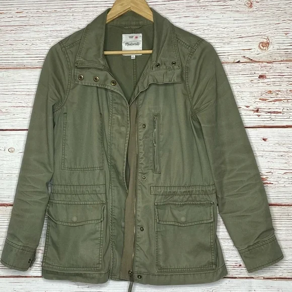 Madewell Passage Jacket in Army Green Sz S